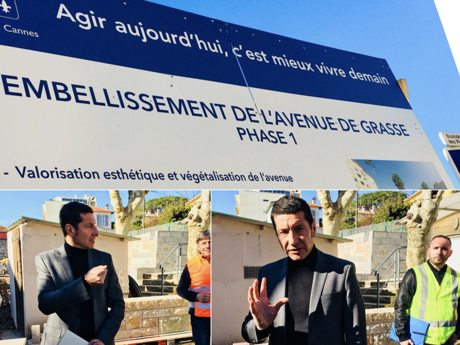 Chantier parking platanes cannes