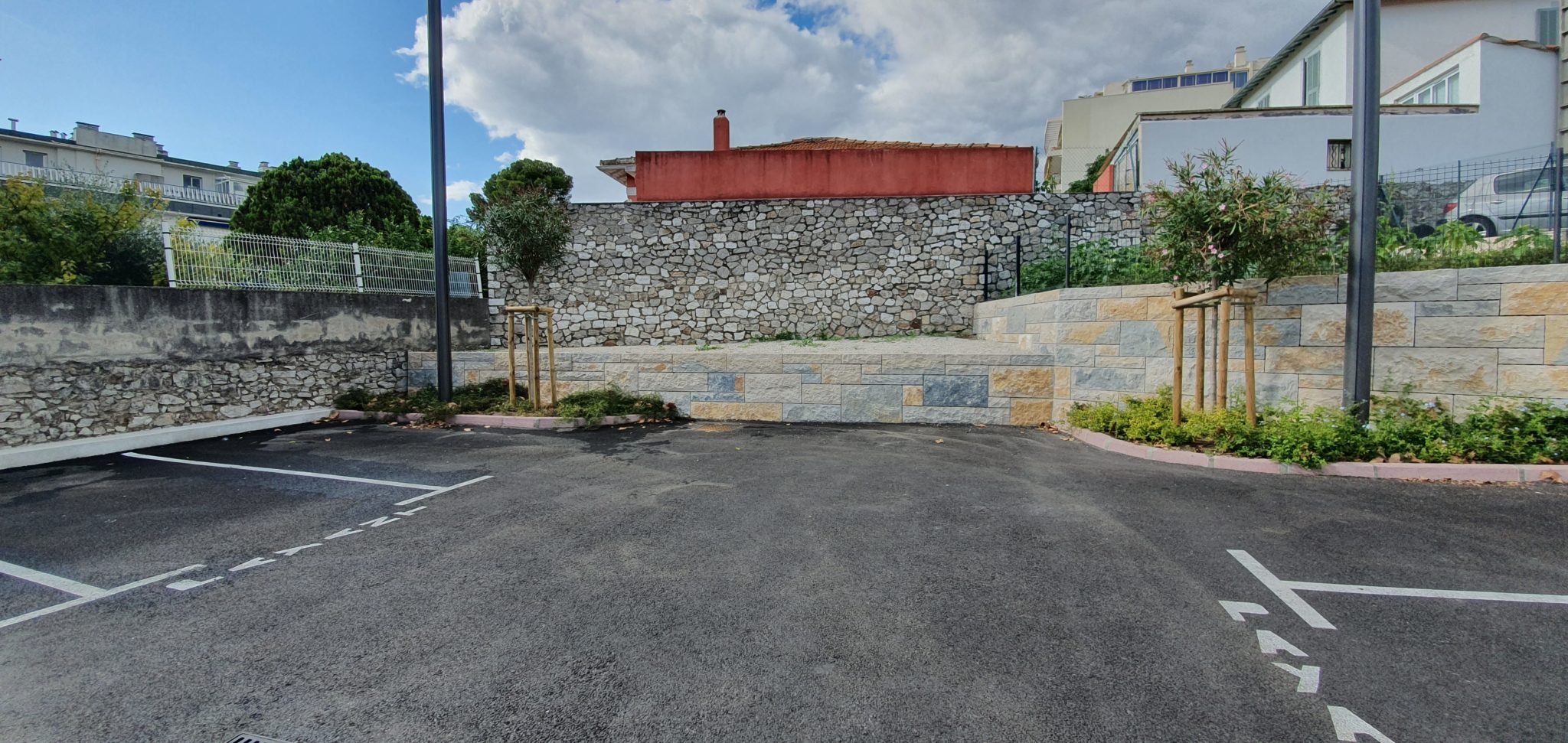 Chantier parking platanes cannes